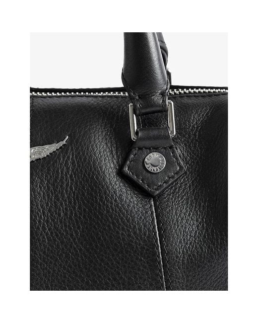 Zadig & Voltaire Black Sunny Vibe Xs Leather Shoulder Bag