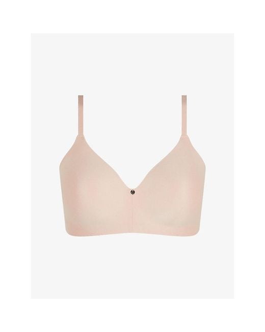 Chantelle Pink C Jolie Wirefree Memory-Foam T-Shirt Bra