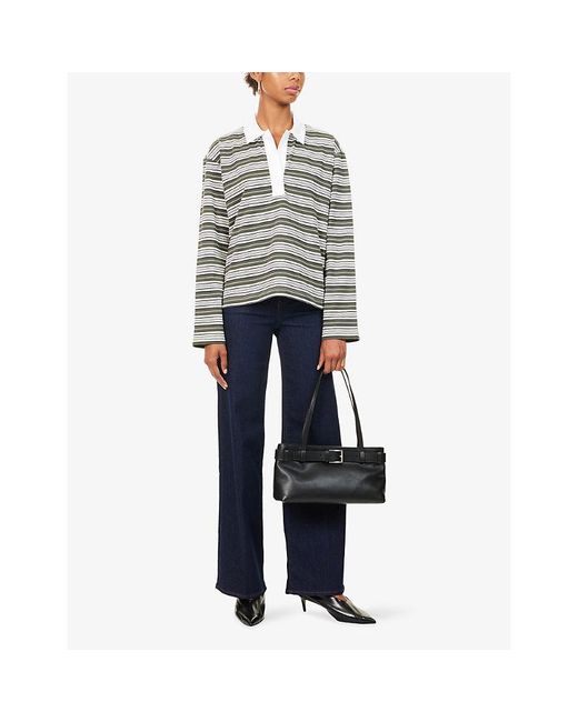 FRAME Blue Le Slim Palazzo Denim Jeans