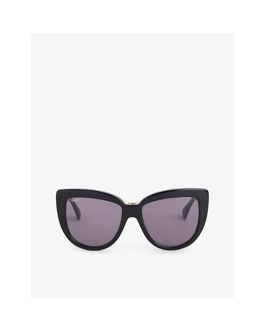 Max Mara Purple Spark2 Mm0076 Cat-eye-frame Acetate Sunglasses
