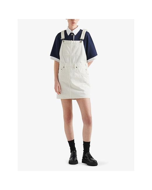 ワンピース PRADA DENIM DUNGAREES DRESS Prada Denim Dress | Saks Fifth Avenue