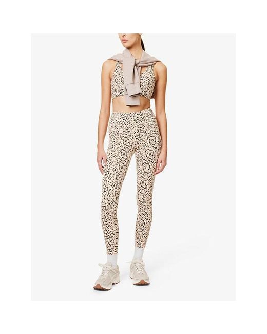 Varley Natural Move Pocket 25' High-Rise Printed Stretch Recycled-Polyester Leggings