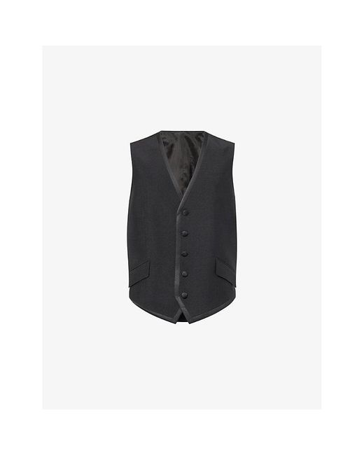 Tiger Of Sweden Black X Ben Cobb Ferry C Wool Waistcoat for men