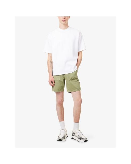 Arne Green Carpenter Patch-Pocket Denim Shorts for men