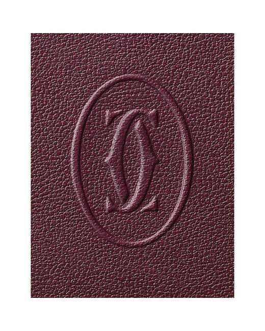 Cartier Purple Must De 6Cc Leather Wallet