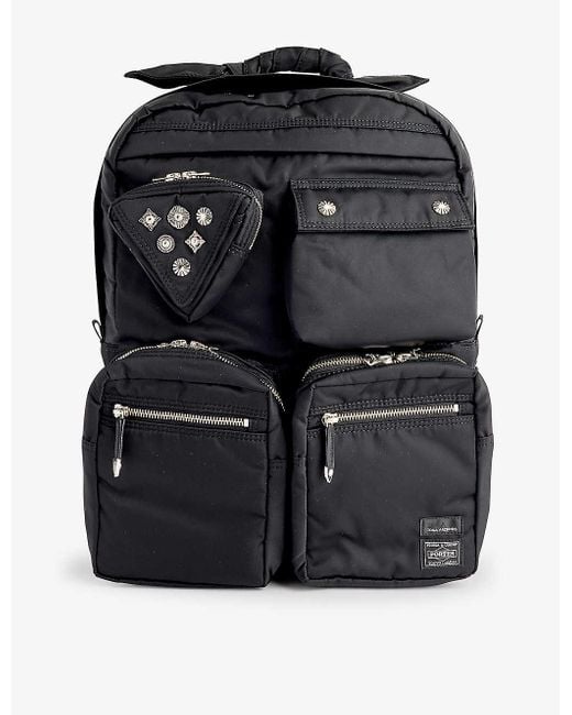 Toga Black Virilis X Porter-yoshida & Co. Multi-pocket Woven Backpack for men