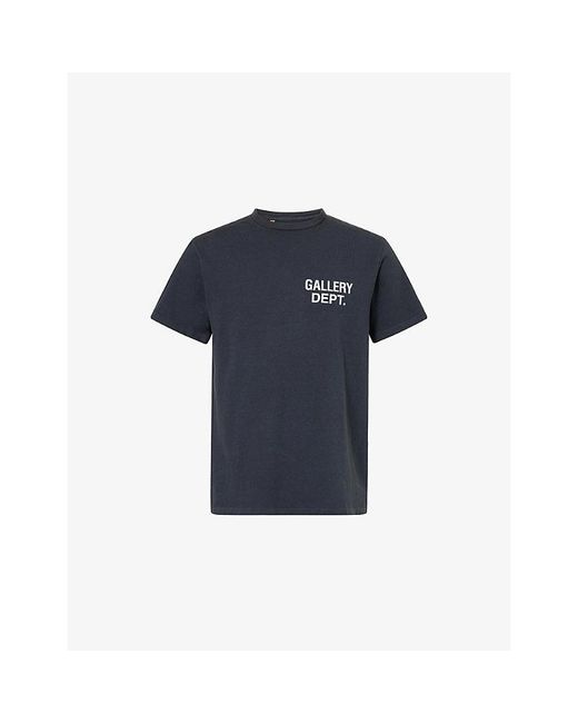 GALLERY DEPT. Blue Logo-Print Short-Sleeve Cotton T-Shirt for men