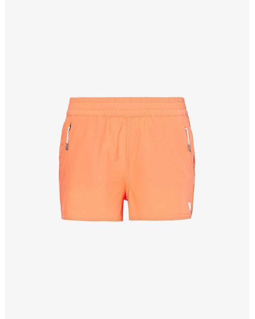 vuori Orange Straight-leg Relaxed-fit Recycled Polyester-blend Shorts
