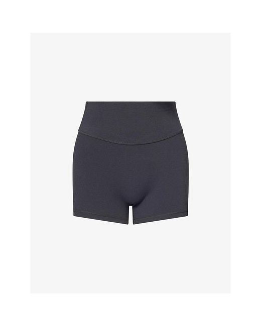 BO+TEE Blue Floor Over Mini Stretch-Woven Shorts