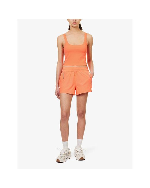 vuori Orange Straight-leg Relaxed-fit Recycled Polyester-blend Shorts