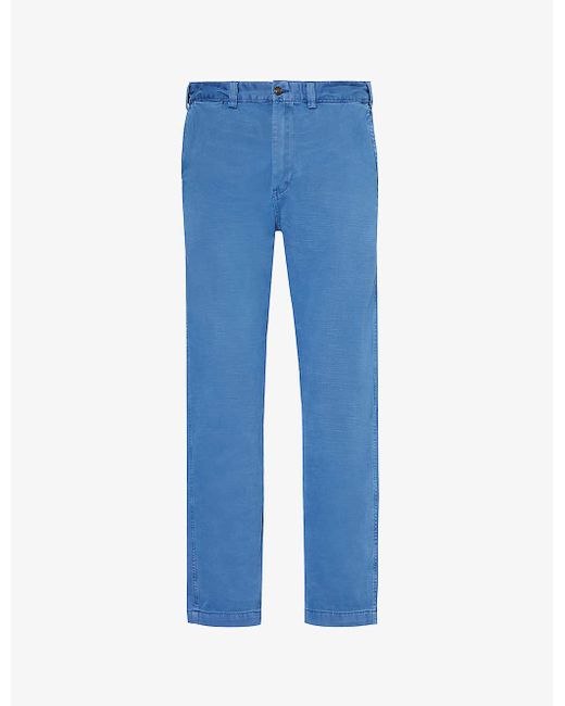 Polo Ralph Lauren Blue Slim-fit Straight-leg Stretch-cotton Trousers for men