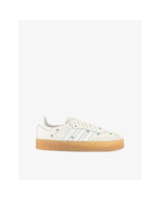 Adidas Natural Sambae Leather Trainers