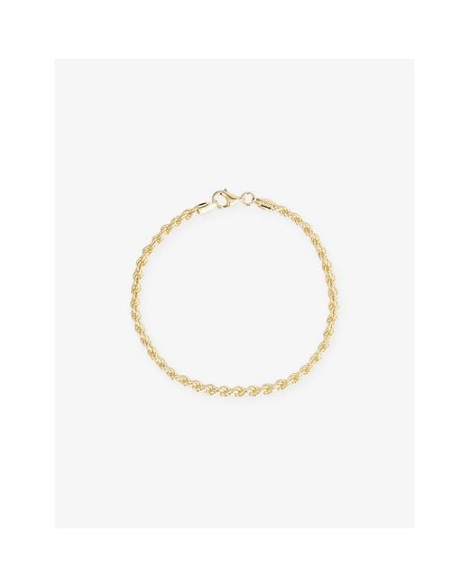 Lisa Gozlan Metallic Mini Rope 14Ct-Plated Sterling- Bracelet