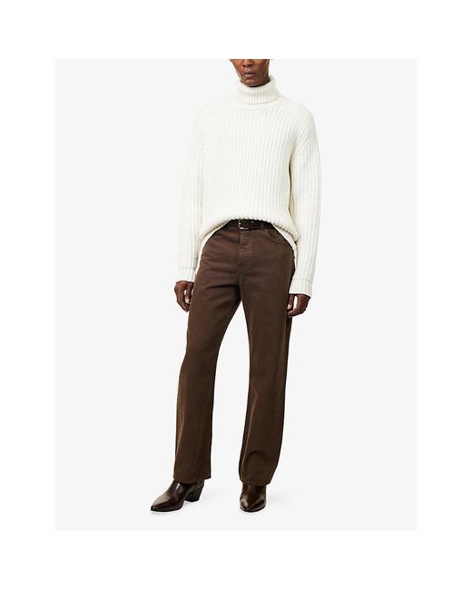 Tom Ford White Roll-Neck Cashmere Jumper for men