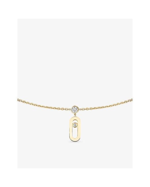 Messika Metallic Move Uno Tassel 18Ct And 0.20Ct Diamond Choker Necklace