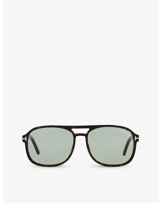 Tom Ford Brown Tr001630 Rosco Square-frame Cr39 Sunglasses for men