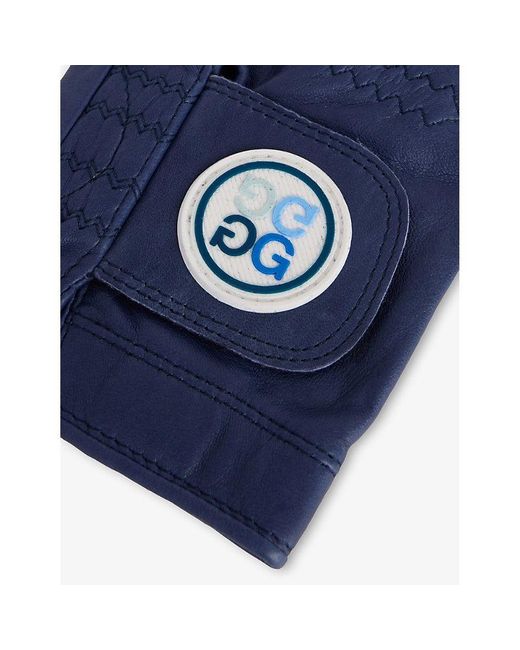 G/FORE Blue Left Signature Leather Golf Glove for men