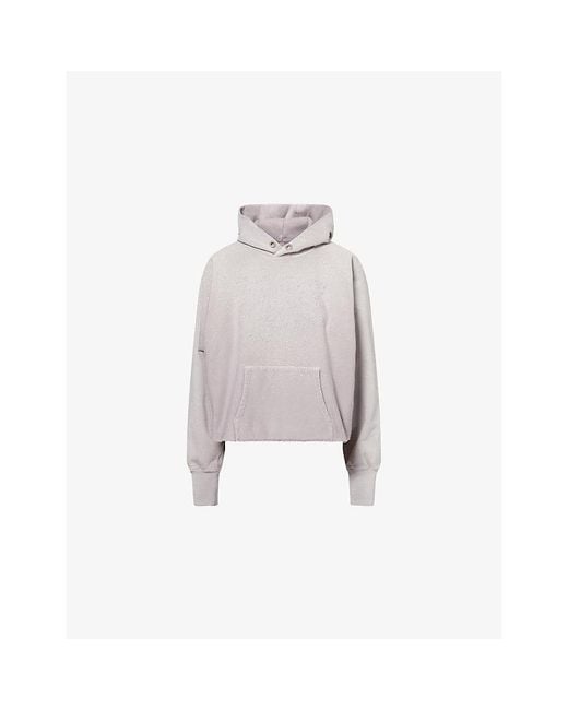 Maison Margiela Pink Numbers-Embroidered Cotton-Jersey Sweatshirt
