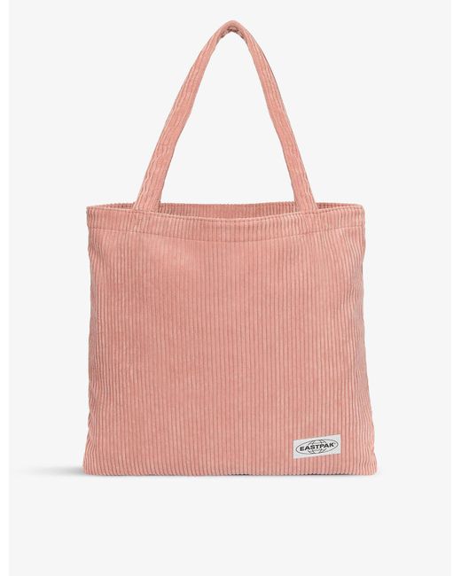 Eastpak Corduroy Charlie Woven Tote Bag in Pink | Lyst Canada