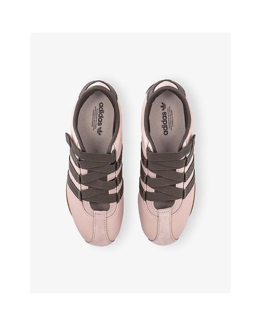 Adidas Pink Tokyo Leather Mary Jane Trainers