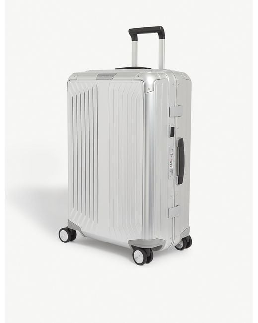 Samsonite Lite-box Alu Aluminium Suitcase 69cm in Metallic | Lyst