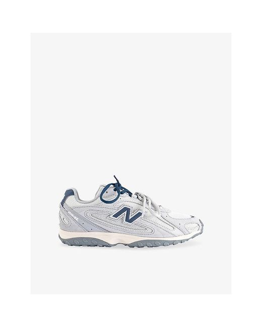 New Balance White 204L Suede And Mesh Trainers