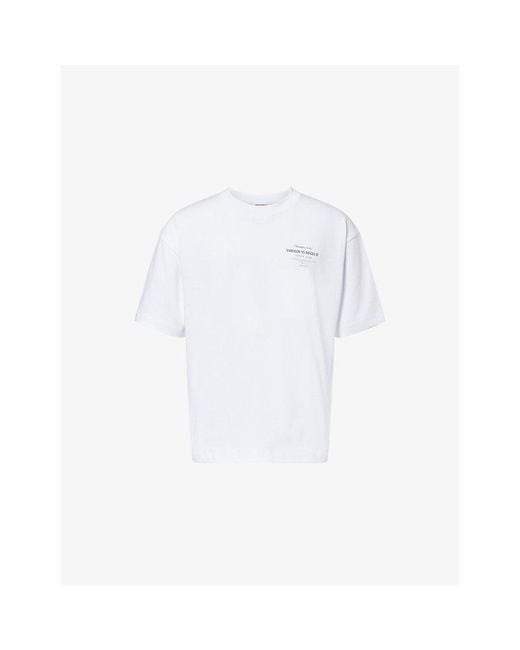 The Couture Club White Beach Club Graphic-Print Cotton T-Shirt for men