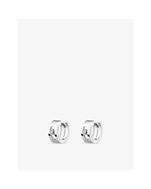 Messika White Move Noa 18Ct And 0.30Ct Diamond Hoop Earrings