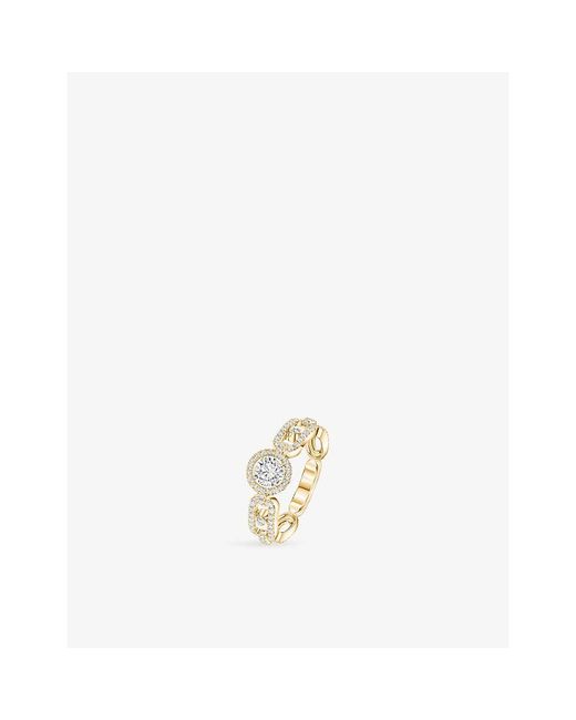 Messika Metallic Move Link Solitaire 18Ct- And 0.80Ct Diamond Ring