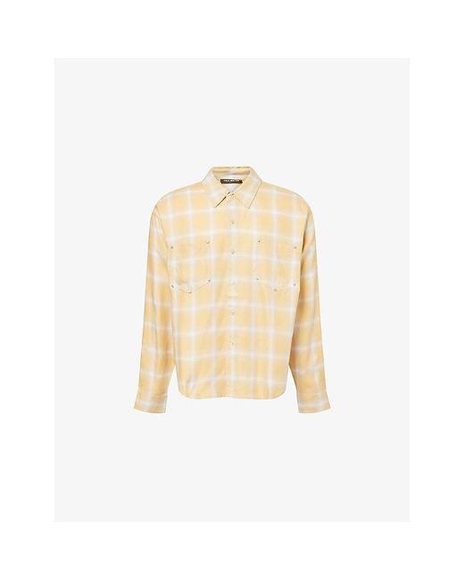 Cole Buxton Natural Western Check Woven Shirt for men
