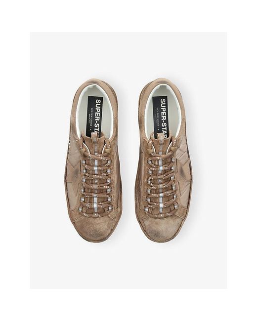 Golden Goose Deluxe Brand Natural Super-Star Ski Suede Leather Trainers for men