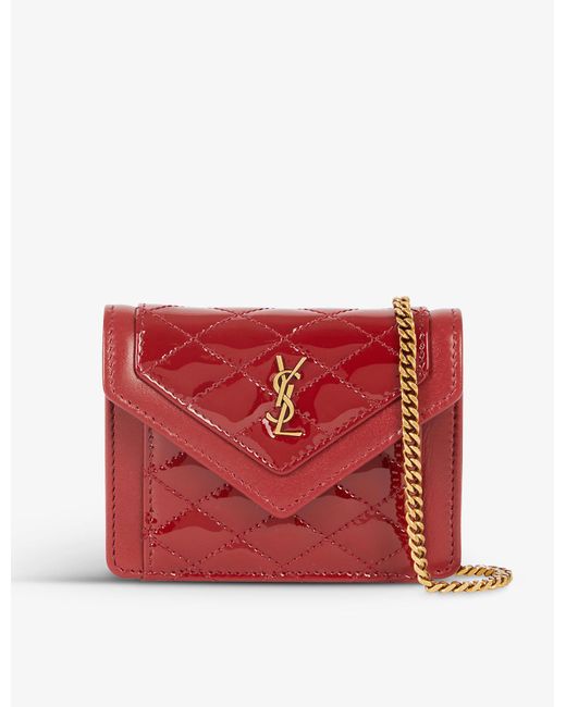 saint laurent mini leather gaby cross body bag