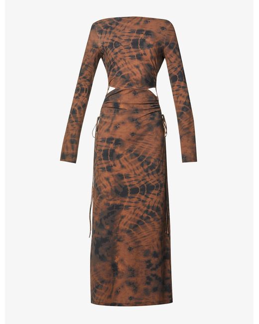 Camilla & Marc Paolo Abstract-print Stretch-cotton Midi Dress | Lyst UK