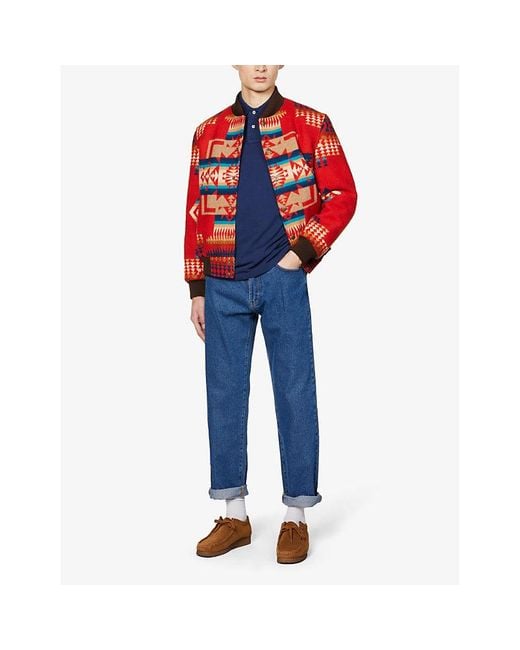 Polo Ralph Lauren Blue Long-Sleeved Logo-Embroidered Custom Slim-Fit Cotton-Piqué Polo Shirt for men