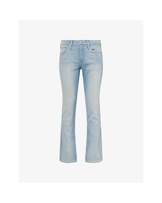 PAIGE Blue Normandie Transcend Straight Stretch-Denim Jeans for men
