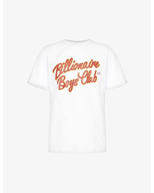 BBCICECREAM White Script Logo-print Cotton-jersey T-shirt X for men