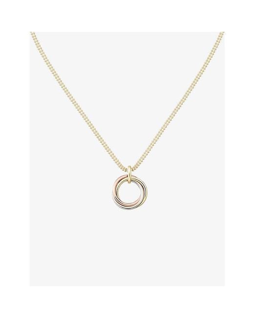 Cartier White Trinity 18Ct Rose, And- Necklace