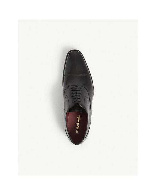 Loake Black Sharp Leather Oxford Shoes for men