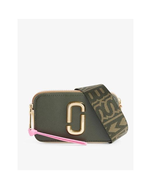 Marc Jacobs Green The Leather Snapshot Bag
