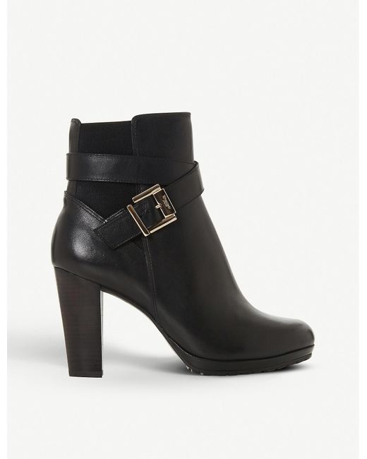 dune black ankle boots