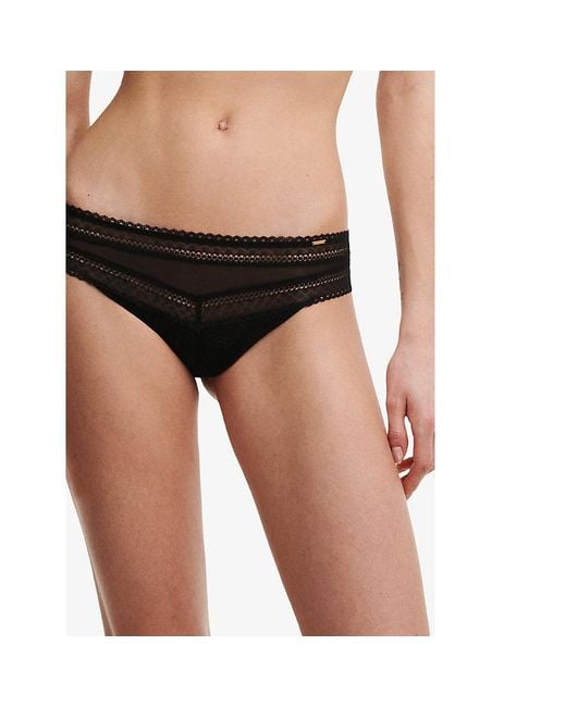 Chantelle White Festivite Tanga Brief