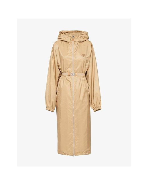 Prada Natural Light Oversized-fit Re-nylon Raincoat