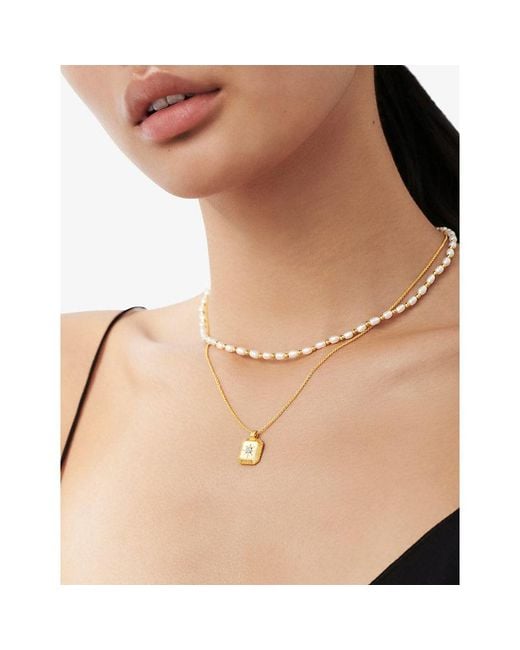 Missoma Metallic June Birthstone 18Ct Vermeil Plated Sterling Pendant Necklace
