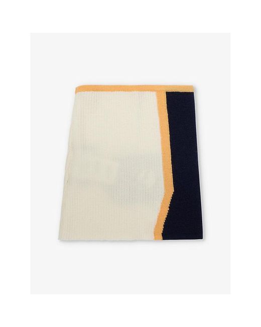 CORDOVA Natural Geilo Buff Ribbed Merino Wool Neck Scarf