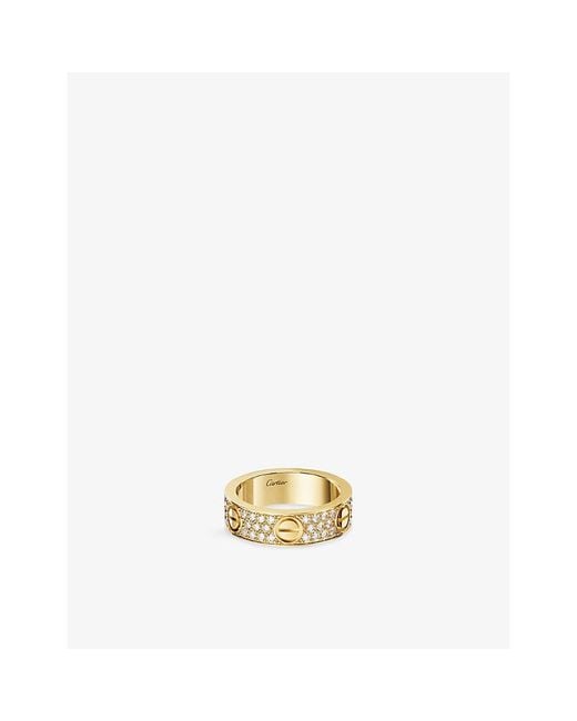 Cartier Metallic Love 18Ct- And 0.77Ct Diamond Ring