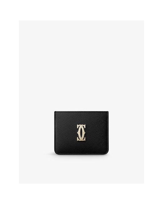 Cartier Black C De Leather Card Holder