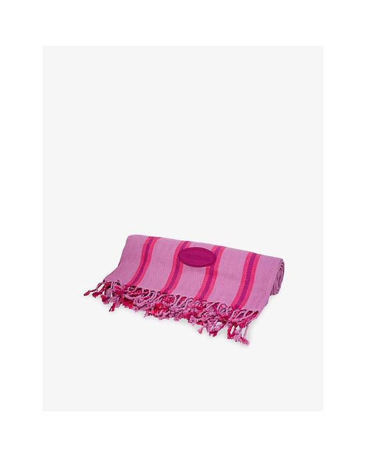 Havaianas Purple Pareo Striped Cotton Beach Towel