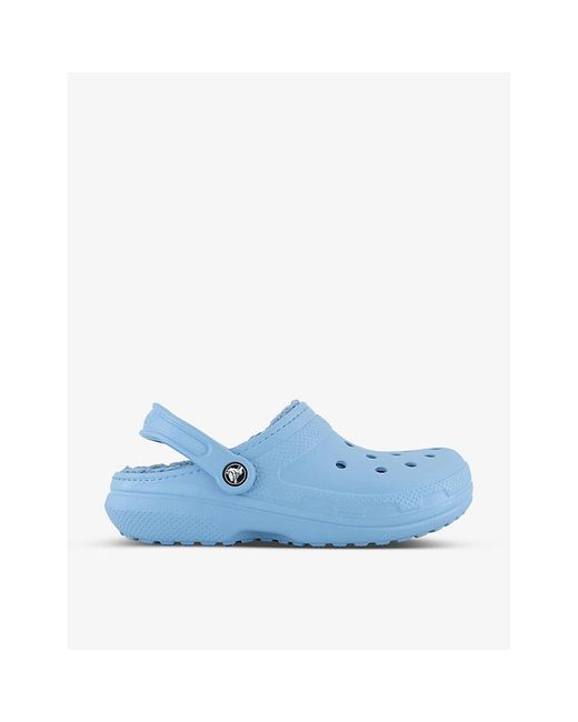 Crocs™ Classic Shearlinglined Rubber Clogs in Blue Lyst