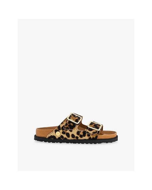 Birkenstock Brown 1774 Arizona Calf-Hair Sandals