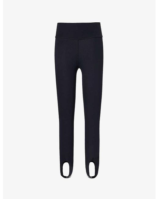 Splits59 Blue Amber Airweight Contrast-panel High-rise Stretch-woven leggings X